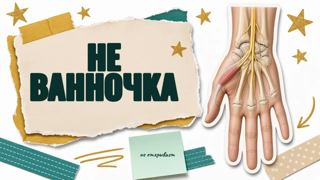 Онемение в пальцах: тёплая ванночка канал не открывает